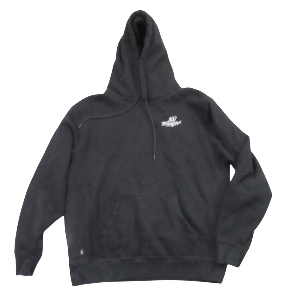 100 Thieves Mens Pullover Hoodie L Black‎ Pocket Hooded Drawstring Long